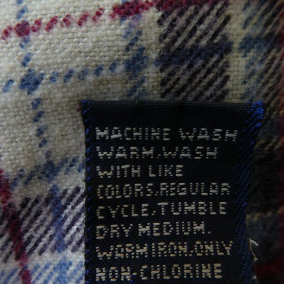 SpareTime Vintage Blue Plaid Flannel Shacket Field Navy Quilted Lining L Large - Picture 10 of 11